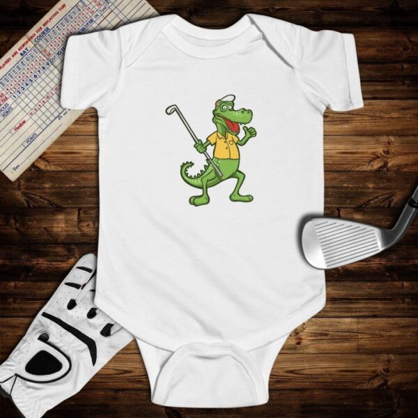 Gator Golfer Baby Bodysuit