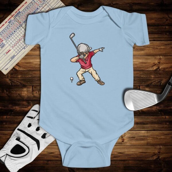 Dabbing Golfer Baby Bodysuit