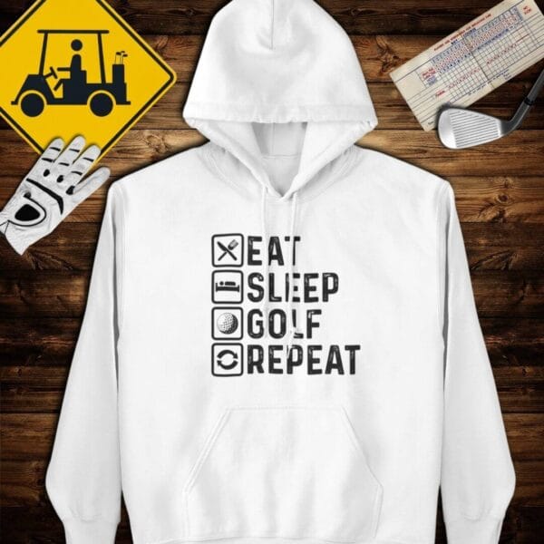 Eat Sleep Golf Repeat Hoodie