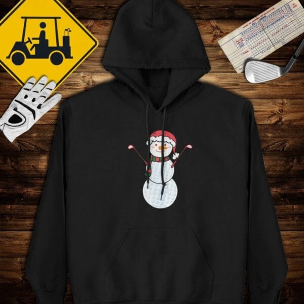 Golf Ball Snowman Hoodie