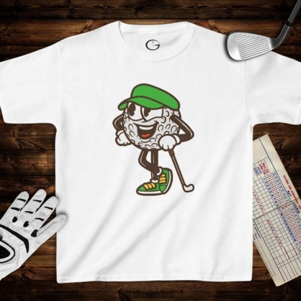 Golfer Family Cartoon Kids T-Shirt