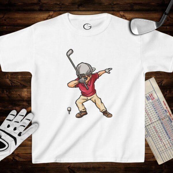 Dabbing Golfer Kids T-Shirt