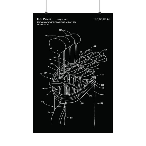 Golf Bag Patent 2007 Poster