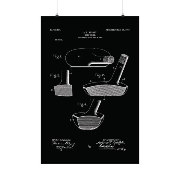 Golf Club Patent 1903 Poster