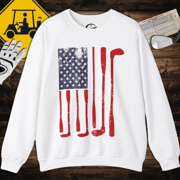 Golf American Flag USA Sweatshirt