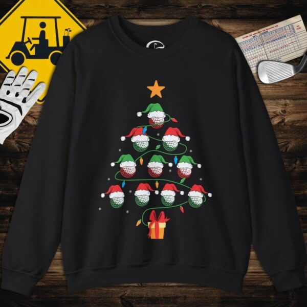 Golf Balls Christmas Tree Sweatshirt