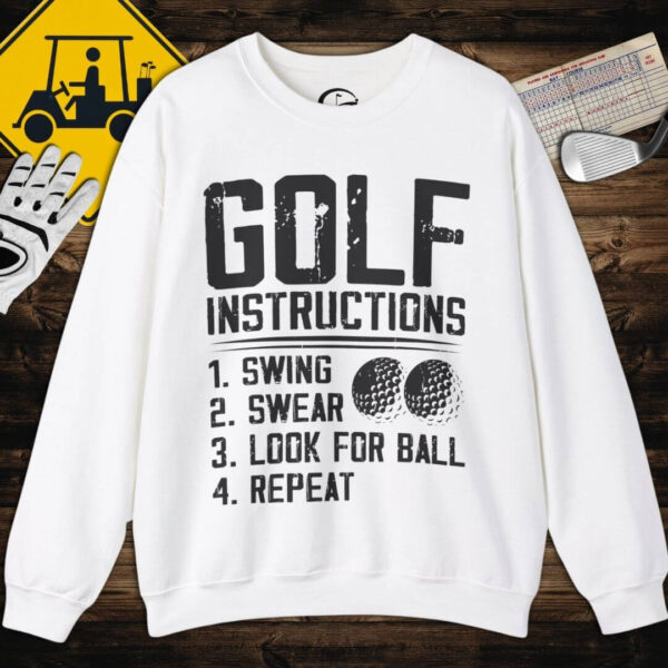 Golf Instructions Sweatshirt