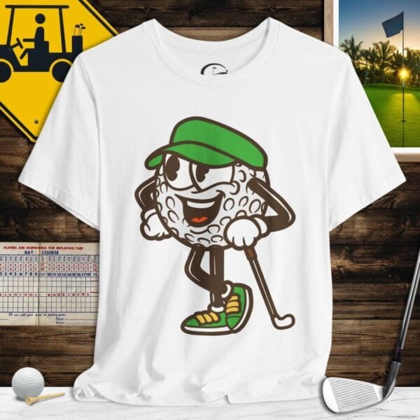 Golfer Family Cartoon T-Shirt