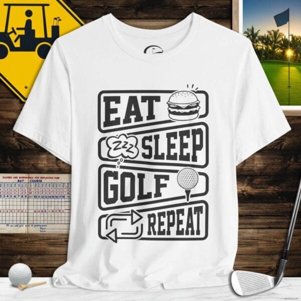 Eat Sleep Golf Repeat T-Shirt