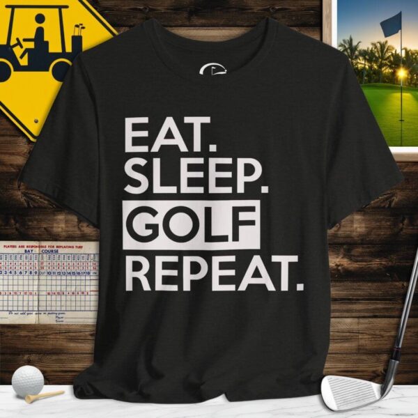 Eat Sleep Golf Repeat T-Shirt