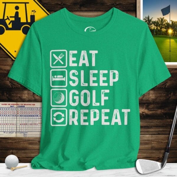 Eat Sleep Golf Repeat T-Shirt